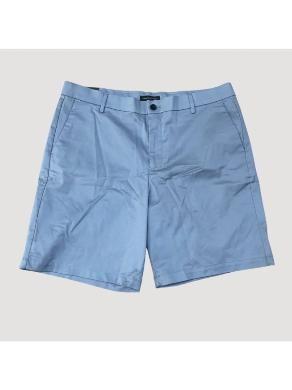 NWT Banana Republic Men’s 38 Stretch Chino Shorts Light Blue Quick Dry